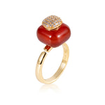 Load image into Gallery viewer, Fervency | Carnelian Square Ring
