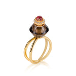 Load image into Gallery viewer, Midnight | Obsidian Cut Corner Ring