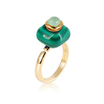 Load image into Gallery viewer, Aurora | Malachite Square Ring