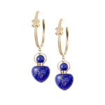 Load image into Gallery viewer, Twilight | Lapis Heart Pendant Earrings