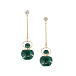 Load image into Gallery viewer, Aurora | Malachite Apple Pendant Earrings