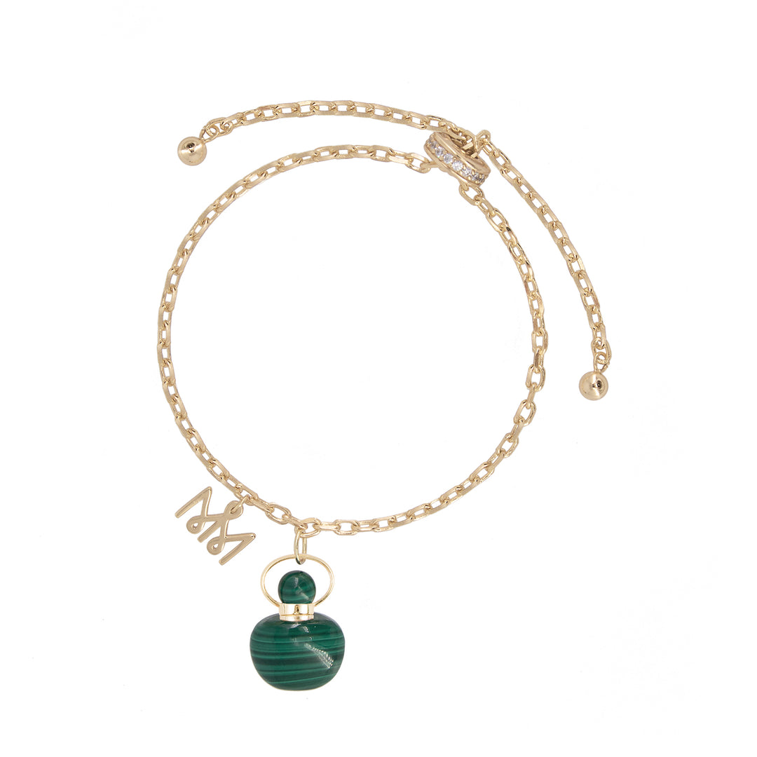 Aurora | Malachite Apple Pendant Bracelet