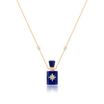 Load image into Gallery viewer, Galaxy | Lapis Cube Pendant Necklace