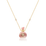 Load image into Gallery viewer, Galaxy | Rhodochrosite Santa Sack Pendant Necklace