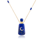 Load image into Gallery viewer, Twilight | Lapis Moonlight Bottle Pendant Necklace
