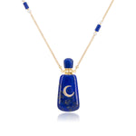 Load image into Gallery viewer, Twilight | Lapis Moonlight Bottle Pendant Necklace