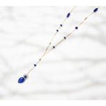 Load image into Gallery viewer, Twilight | Lapis Heart Pendant Y-Shaped Necklace