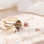Load image into Gallery viewer, Midnight | Obsidian Cut Corner Ring