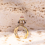 Load image into Gallery viewer, Midnight | Obsidian Cut Corner Ring
