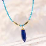 Load image into Gallery viewer, Twilight | Lapis Bullet-Shaped Pendant Necklace