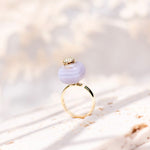 Load image into Gallery viewer, Nora | Purple Agate Square Ring