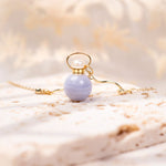 Load image into Gallery viewer, Nora | Purple Agate Sphere Pendant Necklace
