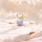 Load image into Gallery viewer, Nora | Purple Agate Sphere Pendant Necklace