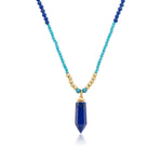 Load image into Gallery viewer, Twilight | Lapis Bullet-Shaped Pendant Necklace