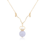 Load image into Gallery viewer, Nora | Purple Agate Sphere Pendant Necklace