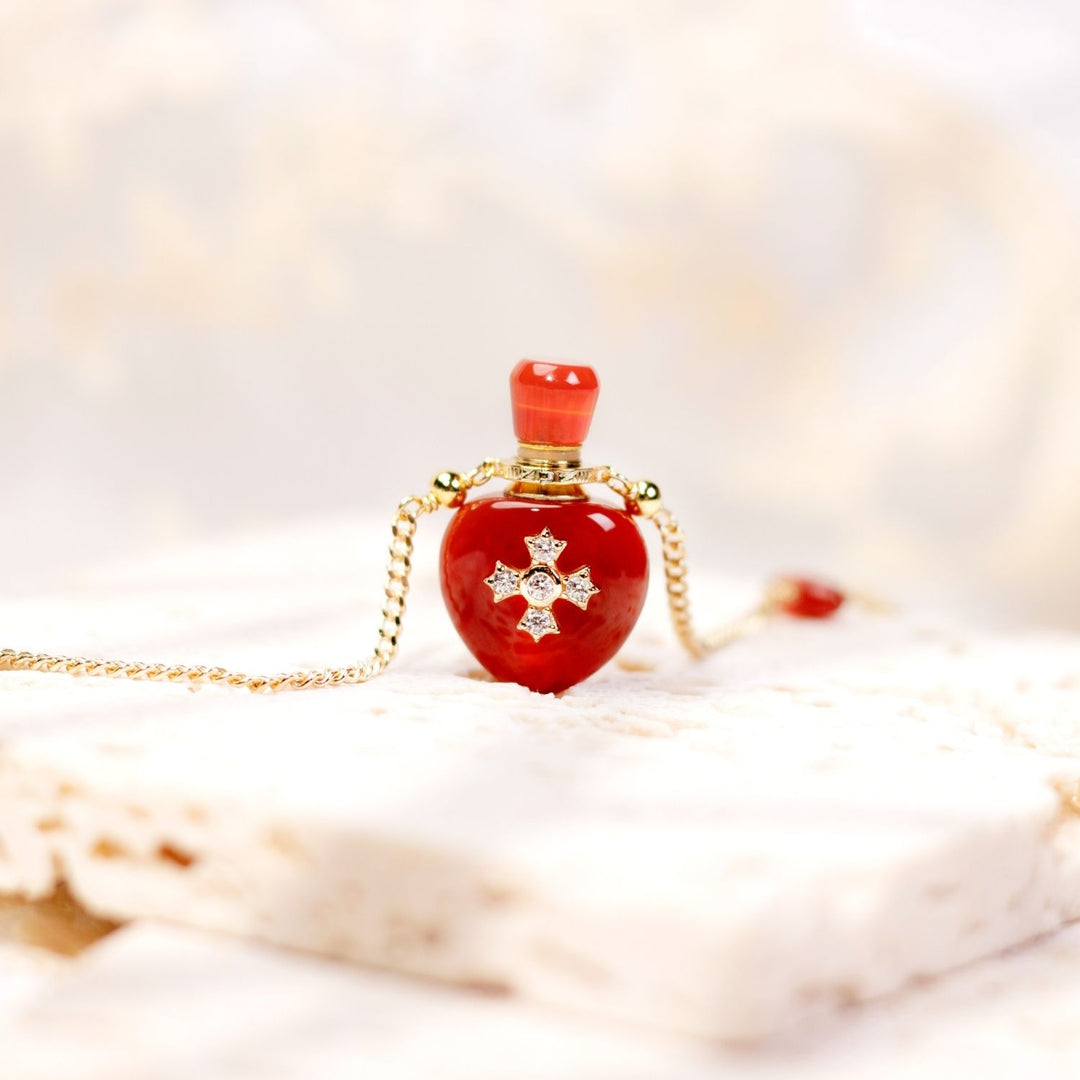 Fervency | Carnelian Heart Pendant Necklace