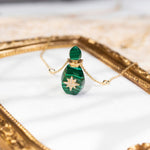 Load image into Gallery viewer, Galaxy | Malachite Flame Pendant Necklace
