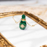 Load image into Gallery viewer, Galaxy | Malachite Flame Pendant Necklace