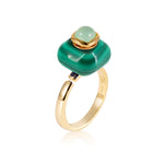 Load image into Gallery viewer, Aurora | Malachite Square Ring