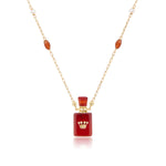 Load image into Gallery viewer, Fervency | Carnelian Cube Pendant Necklace
