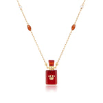 Load image into Gallery viewer, Fervency | Carnelian Cube Pendant Necklace