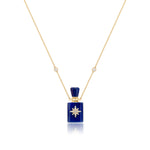 Load image into Gallery viewer, Galaxy | Lapis Cube Pendant Necklace