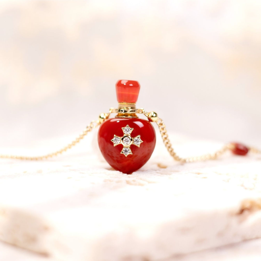 Fervency | Carnelian Heart Pendant Necklace