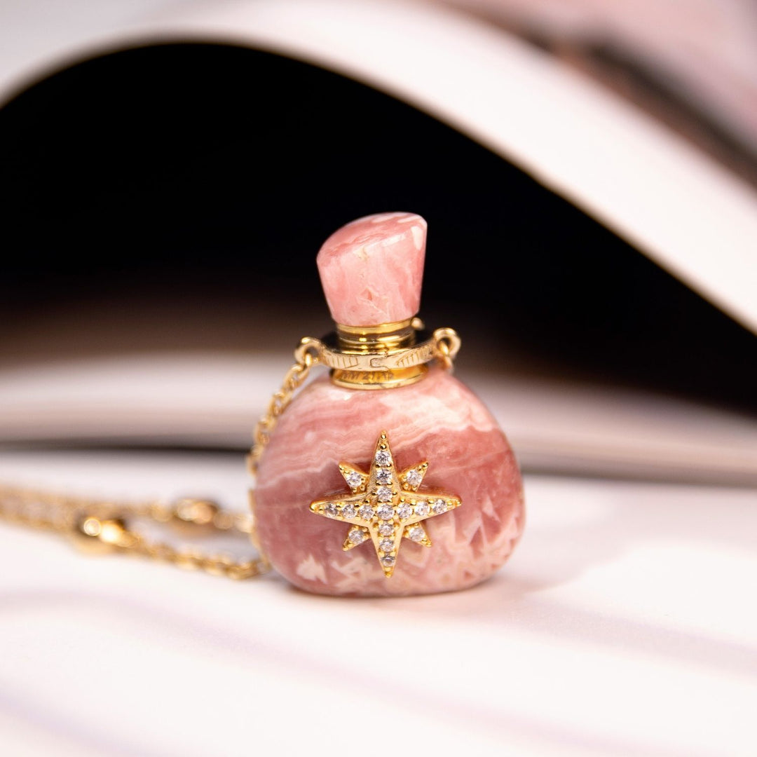 Galaxy | Rhodochrosite Santa Sack Pendant Necklace