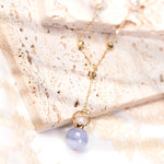Load image into Gallery viewer, Nora | Purple Agate Sphere Pendant Y-Shaped Necklace