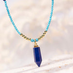 Load image into Gallery viewer, Twilight | Lapis Bullet-Shaped Pendant Necklace