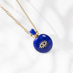 Load image into Gallery viewer, Twilight | Lapis Angel&#39;s Eye Round Pendant Necklace