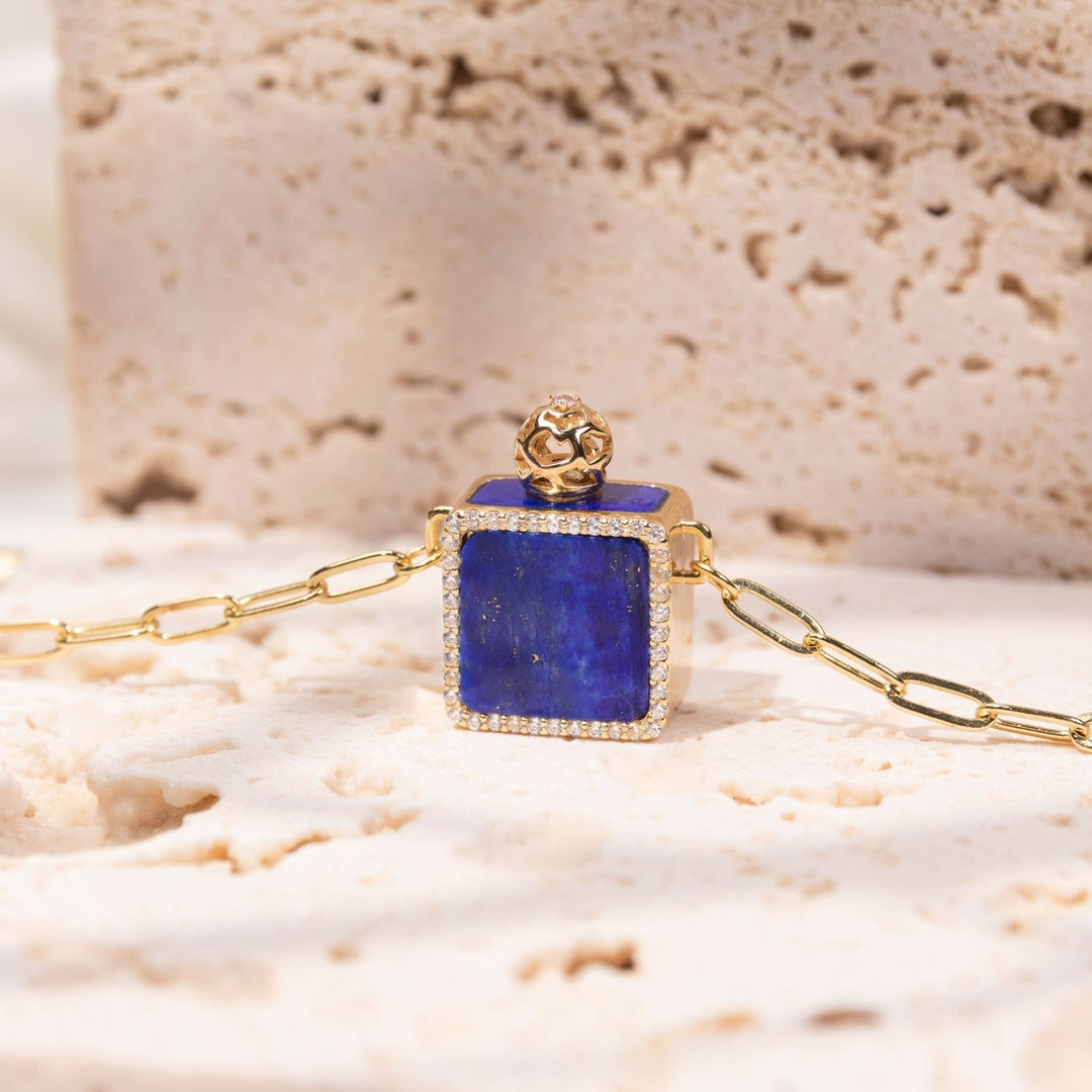 Pandora's Box | Lapis Pendant Necklace