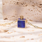 Load image into Gallery viewer, Pandora&#39;s Box | Lapis Pendant Necklace
