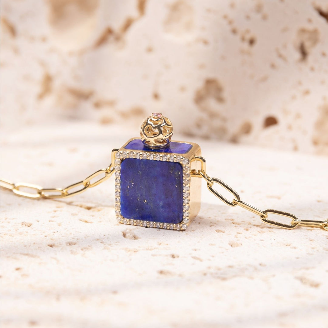 Pandora's Box | Lapis Pendant Necklace