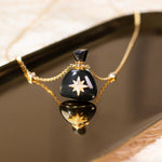 Load image into Gallery viewer, Galaxy | Obsidian Santa Sack Pendant Necklace
