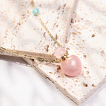 Load image into Gallery viewer, Valentine&#39;s Day | Rose Quartz Aladdin Necklace
